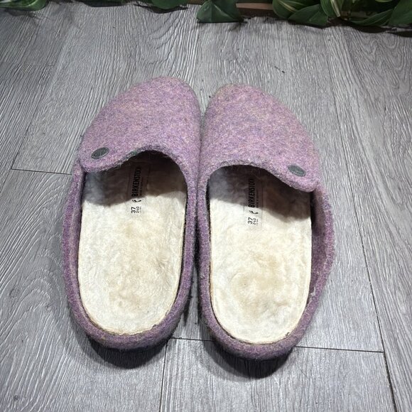BIRKENSTOCK  Zermatt  Genuine Shearling Lined Purple Slipper Size 37 L6 main image 5